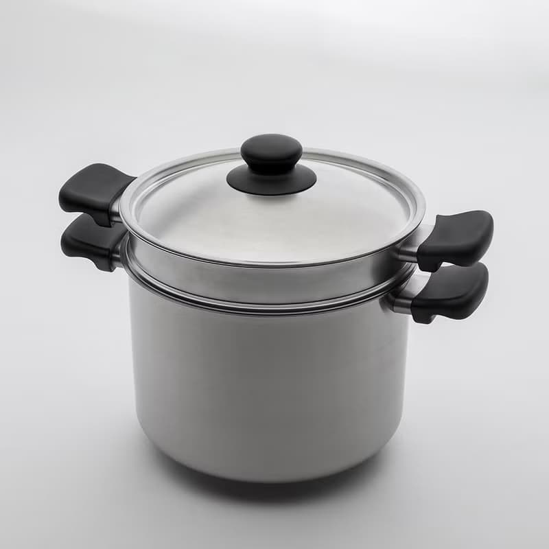 【柳宗理】 雙耳高鍋22cm-附蓋.濾網