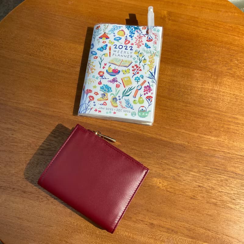 短夾包 真皮皮夾 Minimalist Slim Leather wallet - Red