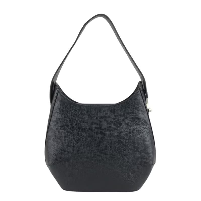 【 日本直送　名牌中古包 】LOEWE ロエベ ショルダーバッグ ブラック ロゴ レザー ワンショルダーバッグ vintage ヴィンテージ  8bpxps