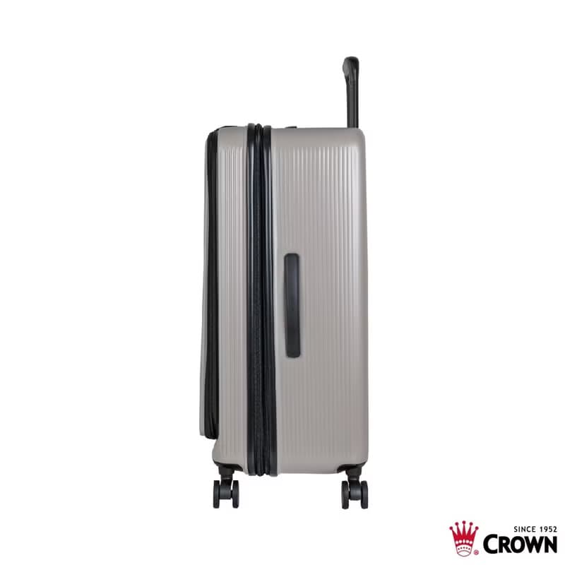 【CROWN】29吋 DOPPIO 前開框架拉桿箱 託運箱  霧面拿鐵咖啡