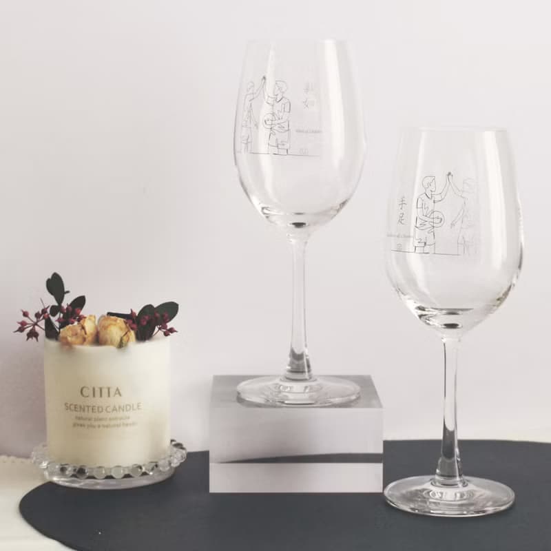 Minimalist簡單愛系列|定制親如手足紅酒對杯—文字雕刻