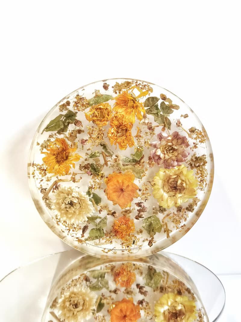 招財貓花精靈氣板 Lucky Cat Hz Floral Plate