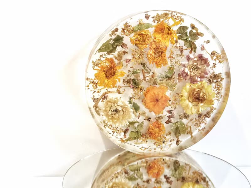 招財貓花精靈氣板 Lucky Cat Hz Floral Plate