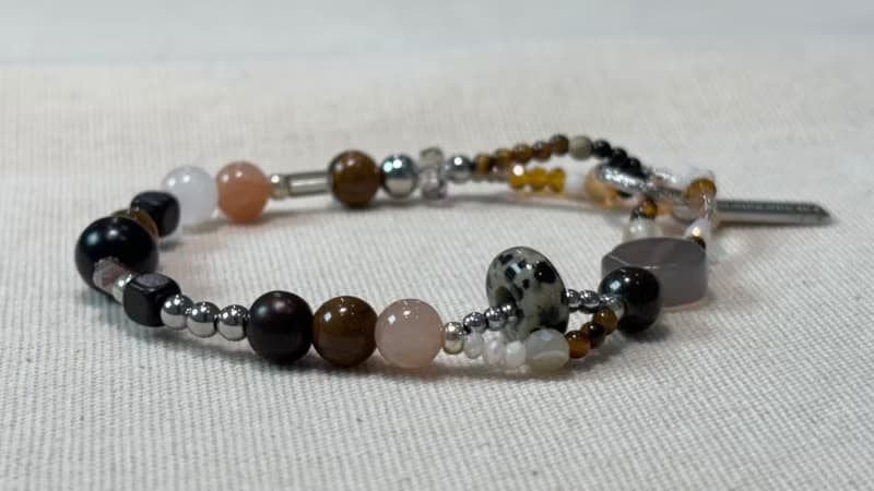 Chestnut Gemstone Bracelet 048