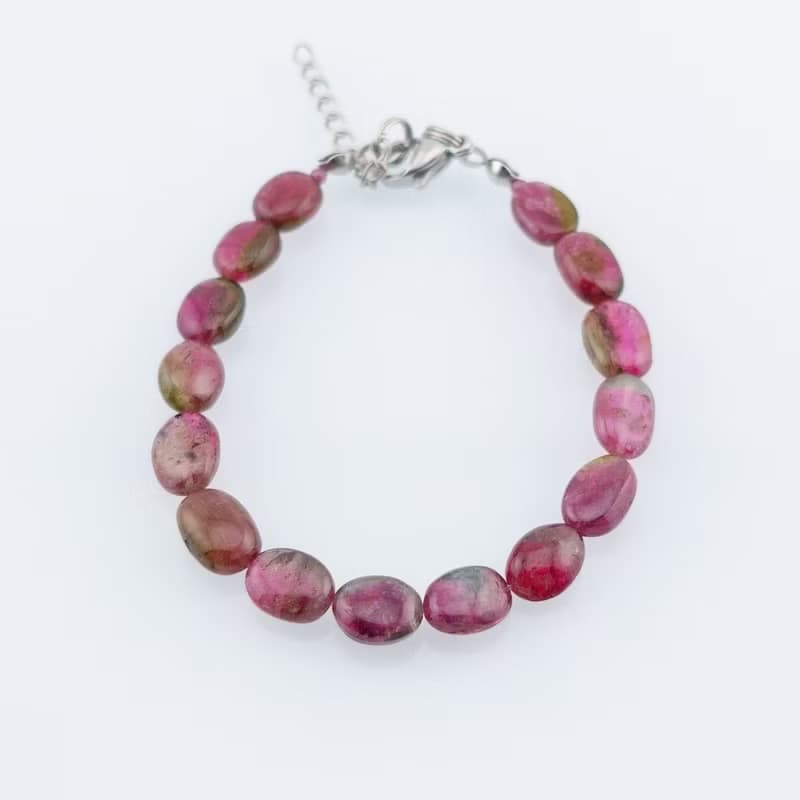 寶麗金珠寶-天然雙色碧璽手鍊