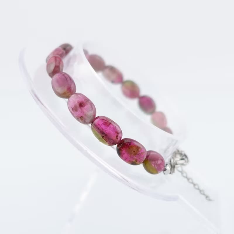 寶麗金珠寶-天然雙色碧璽手鍊