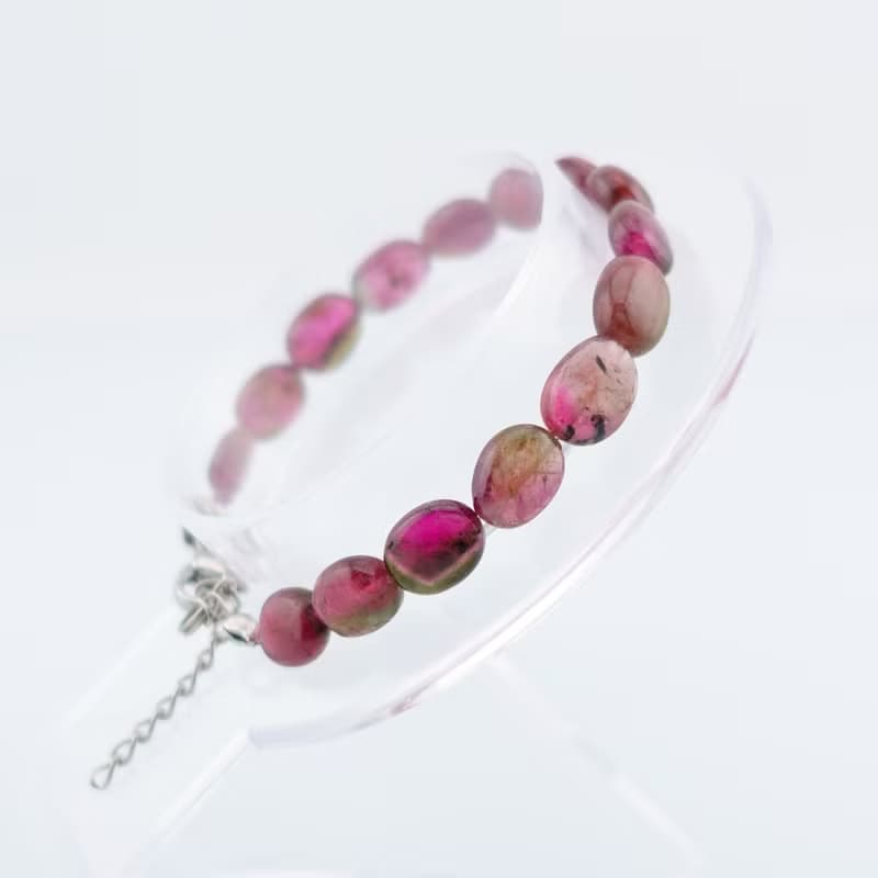 寶麗金珠寶-天然雙色碧璽手鍊