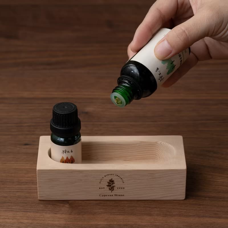 U型擴香木兼精油收納架 可當擴香石底座