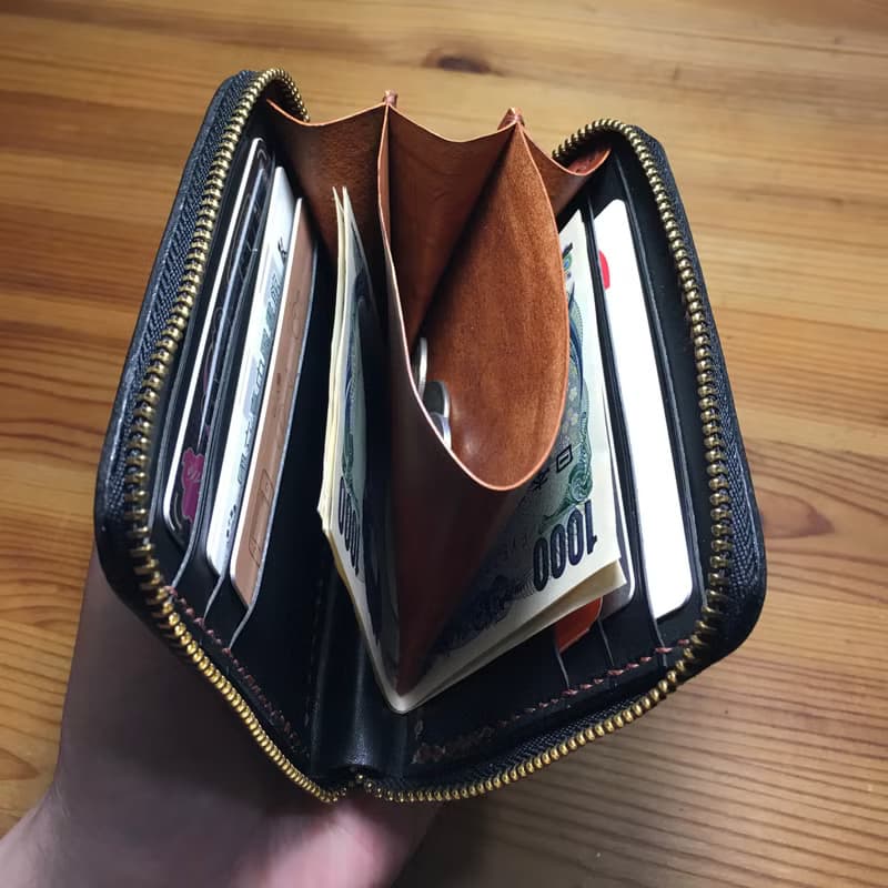 小島手工拉鍊短夾 Leather Zip Around Wallet