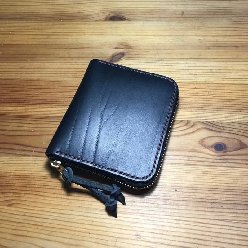 小島手工拉鍊短夾 Leather Zip Around Wallet