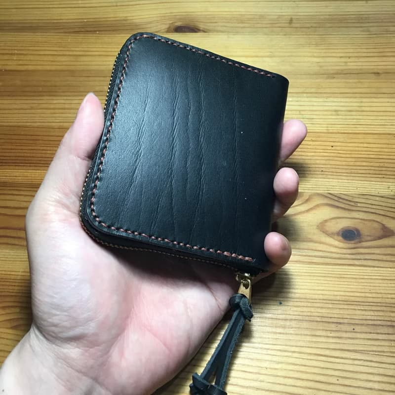 小島手工拉鍊短夾 Leather Zip Around Wallet