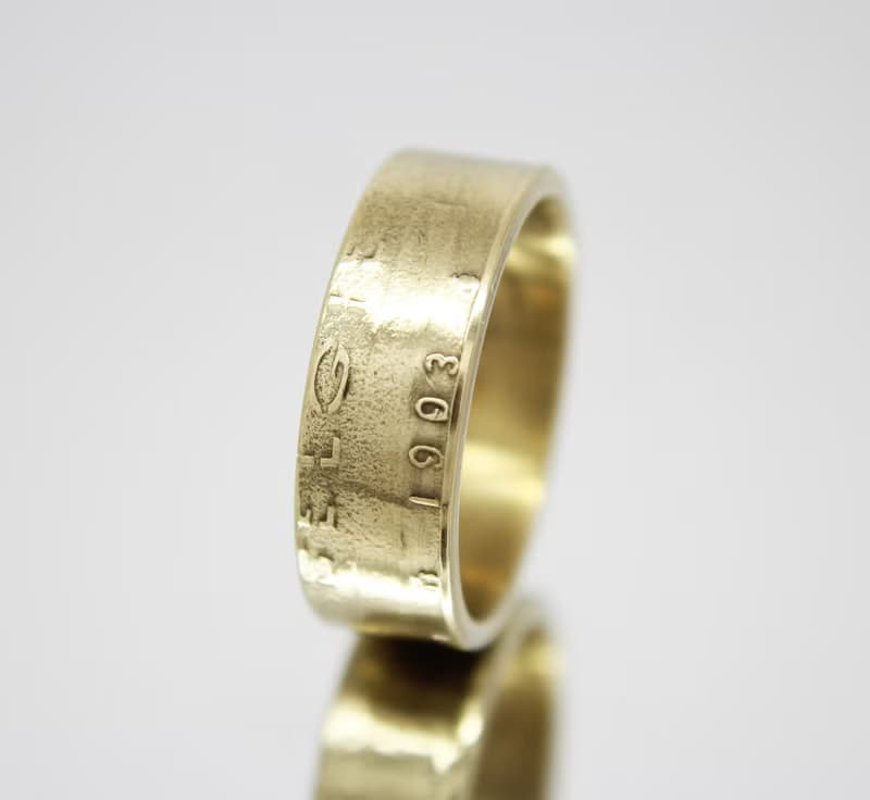 Belgium Coin Ring 5 francs 1986-1993 coin rings for men coin rings for women