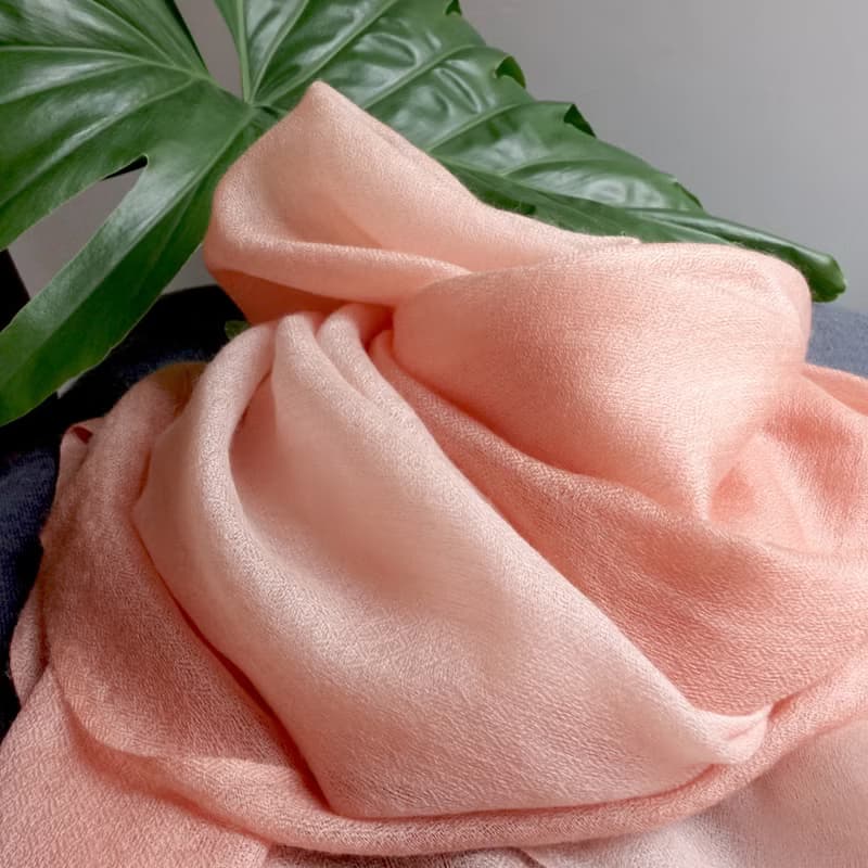 【溫柔堅定】100% Cashmere・鑽石織・手染漸層・精品級羊絨披肩