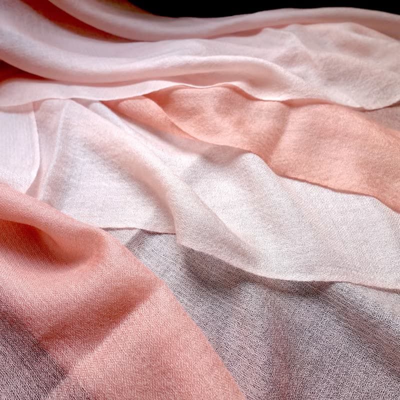 【溫柔堅定】100% Cashmere・鑽石織・手染漸層・精品級羊絨披肩