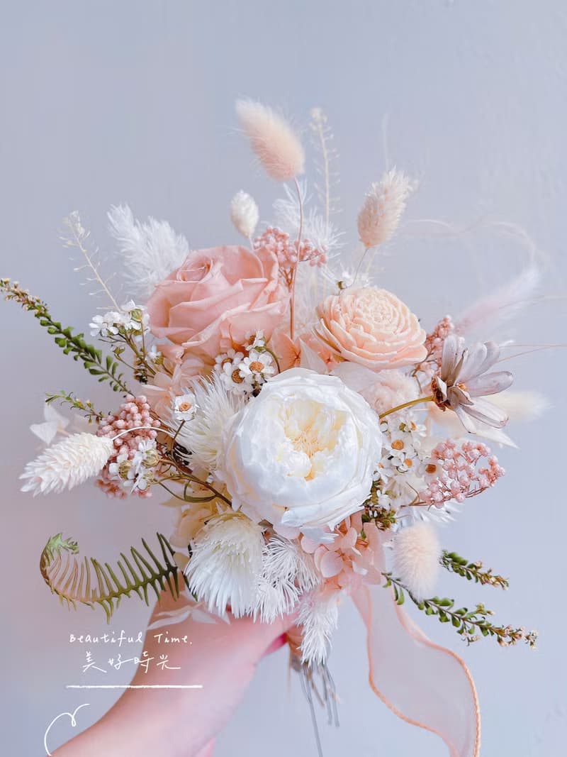 捧花、結婚登記、小型花束、登記捧花
