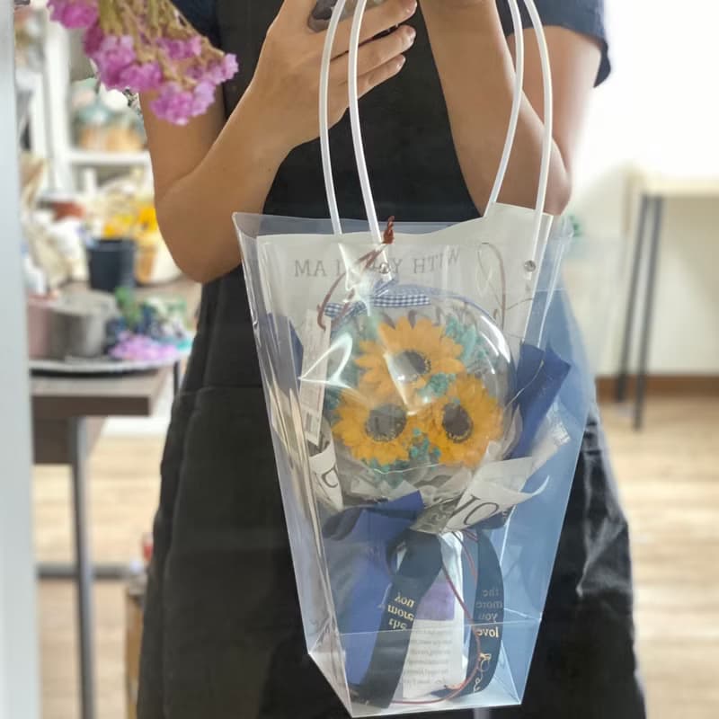 波波球永生花束 熊 永生花束 玫瑰 花束 捧花