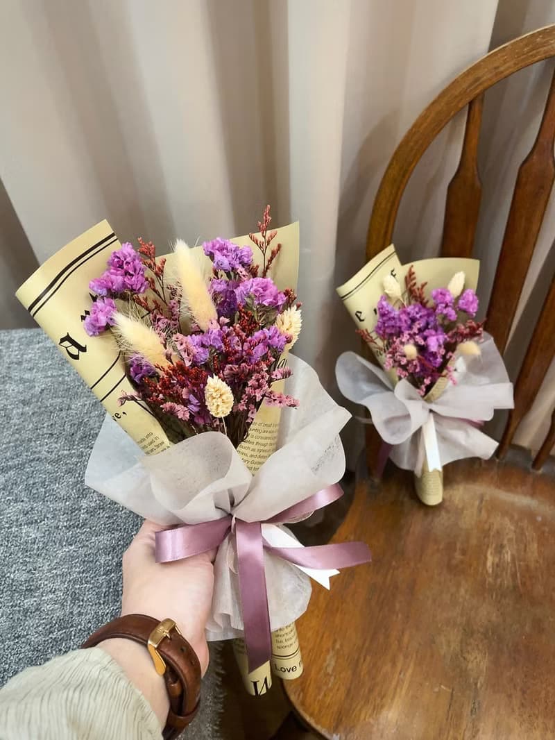 乾燥花束【飲冰室花草茶】 生日禮物 畢業花束 生日花束 母親節花