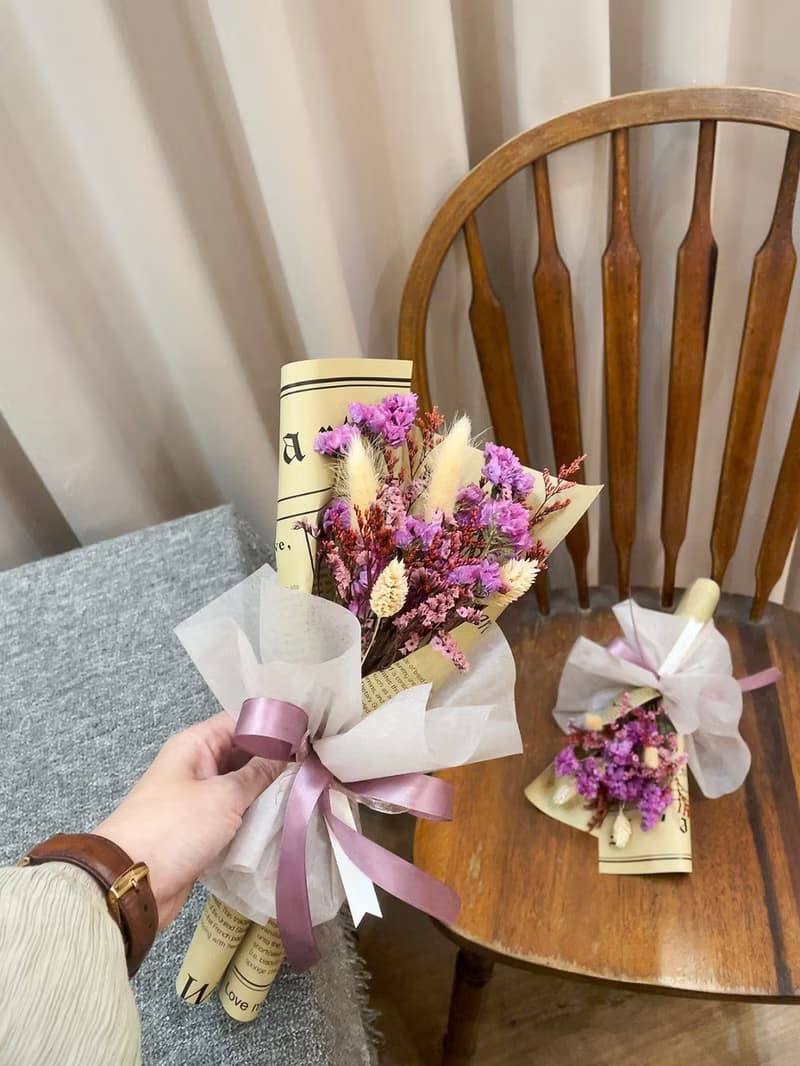 乾燥花束【飲冰室花草茶】 生日禮物 畢業花束 生日花束 母親節花