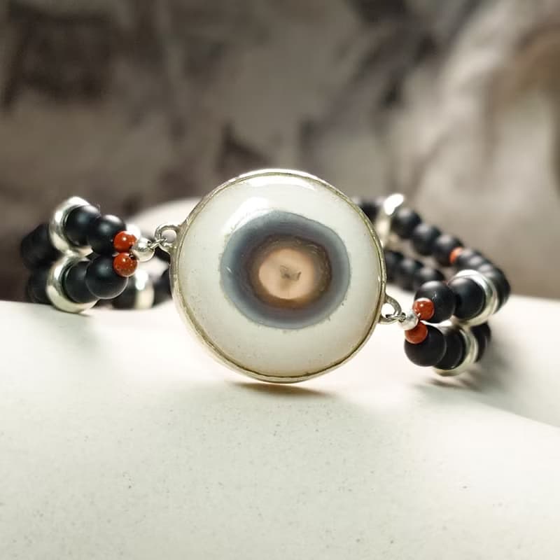 手鍊 天眼 瑪瑙 纏絲瑪瑙 磨砂黑瑪瑙 紅碧玉 925銀飾 飾品 首飾