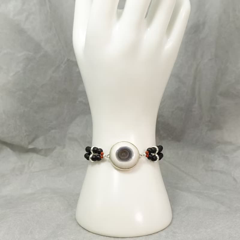 手鍊 天眼 瑪瑙 纏絲瑪瑙 磨砂黑瑪瑙 紅碧玉 925銀飾 飾品 首飾