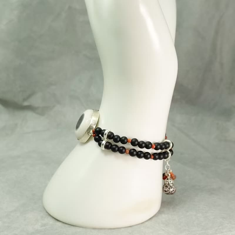 手鍊 天眼 瑪瑙 纏絲瑪瑙 磨砂黑瑪瑙 紅碧玉 925銀飾 飾品 首飾