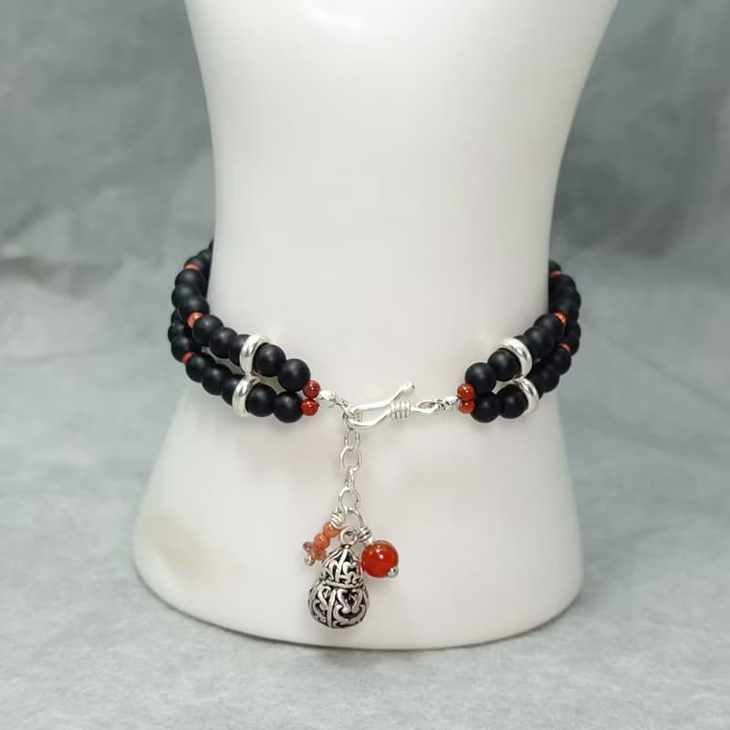 手鍊 天眼 瑪瑙 纏絲瑪瑙 磨砂黑瑪瑙 紅碧玉 925銀飾 飾品 首飾