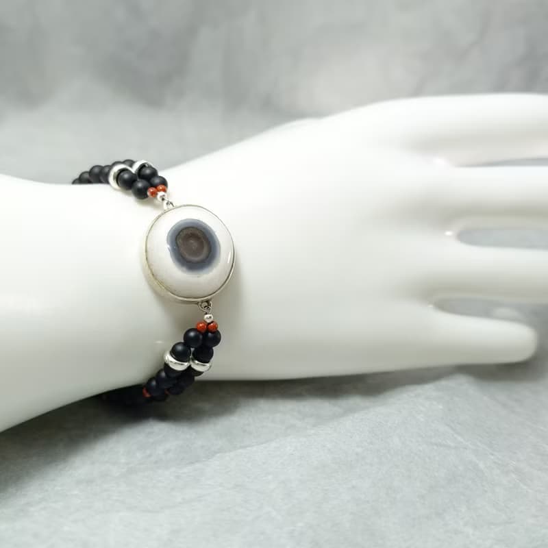 手鍊 天眼 瑪瑙 纏絲瑪瑙 磨砂黑瑪瑙 紅碧玉 925銀飾 飾品 首飾