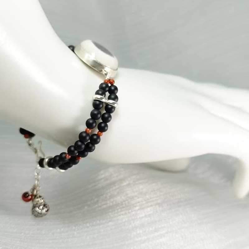 手鍊 天眼 瑪瑙 纏絲瑪瑙 磨砂黑瑪瑙 紅碧玉 925銀飾 飾品 首飾