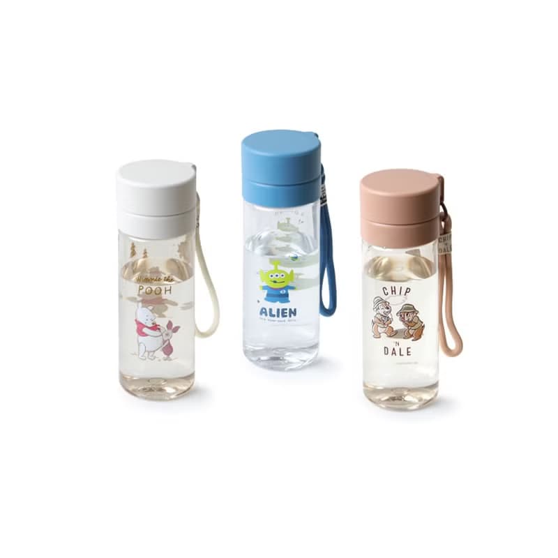迪士尼Tritan透明水壺550ml-小熊維尼 三眼怪 奇奇蒂蒂 BPA FREE