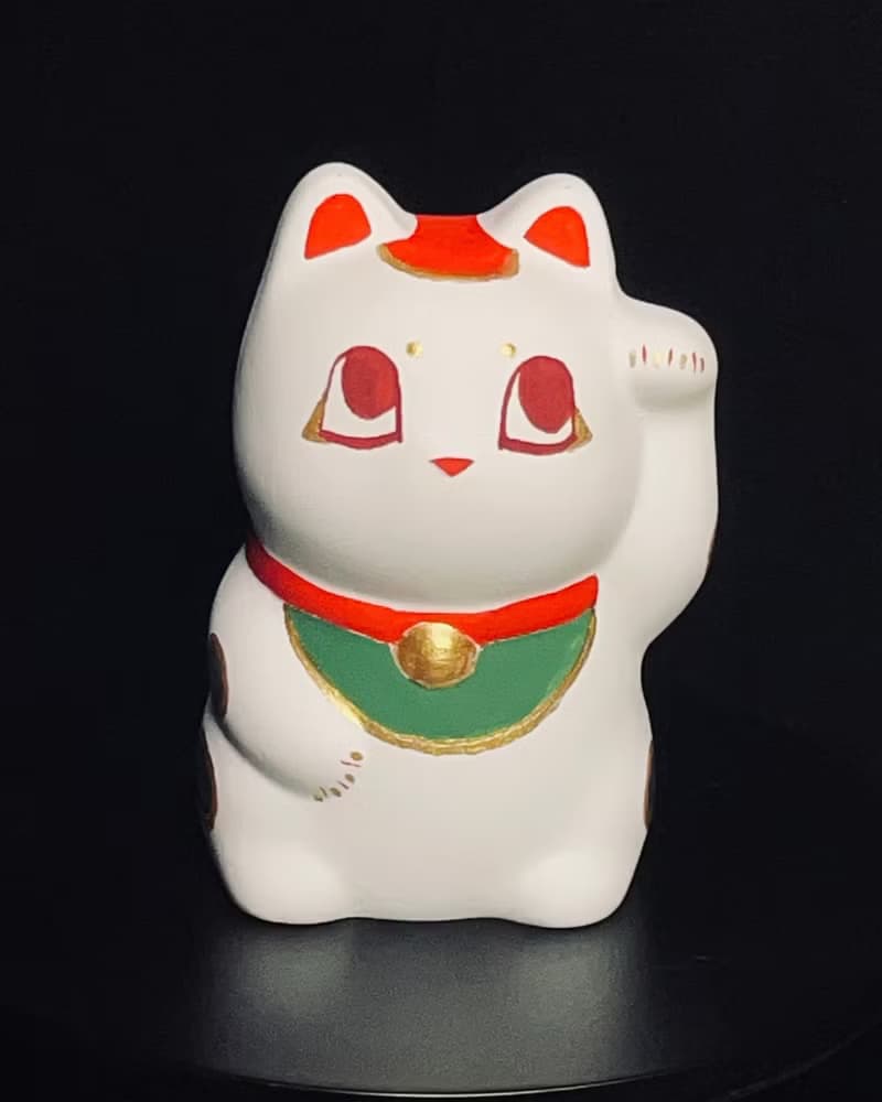 手繪石膏招財貓擴香石