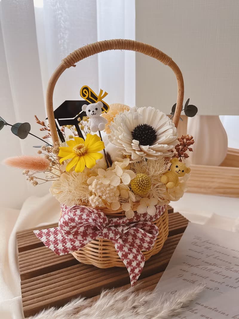 曙光擴香花籃 畢業花禮