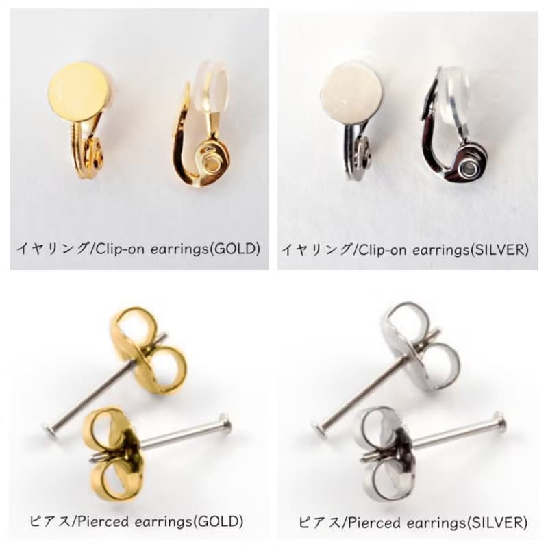 Frames earrings/crystals/Alice in wonderland_frost clear 7-b醫療鋼耳環 夾式耳環 耳夾
