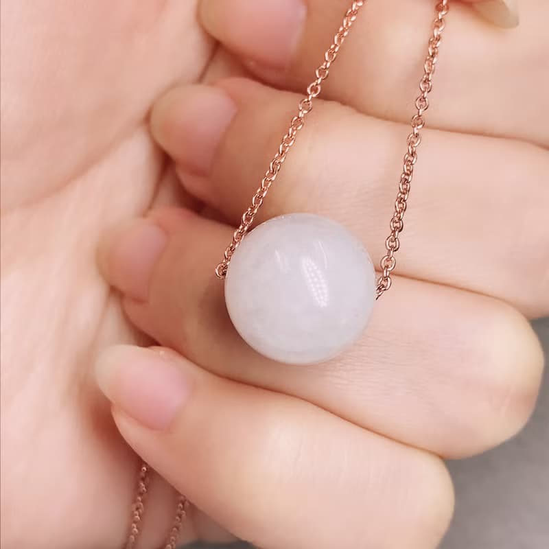 紫羅蘭翡翠圓珠吊墜 | 天然緬甸A貨翡翠 |  送禮