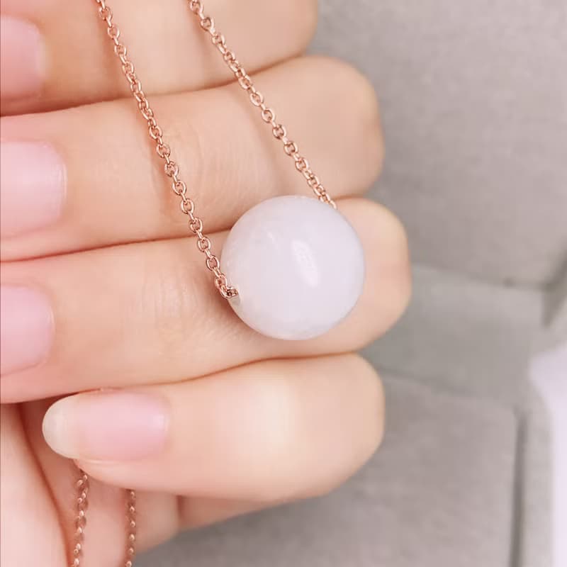 紫羅蘭翡翠圓珠吊墜 | 天然緬甸A貨翡翠 |  送禮