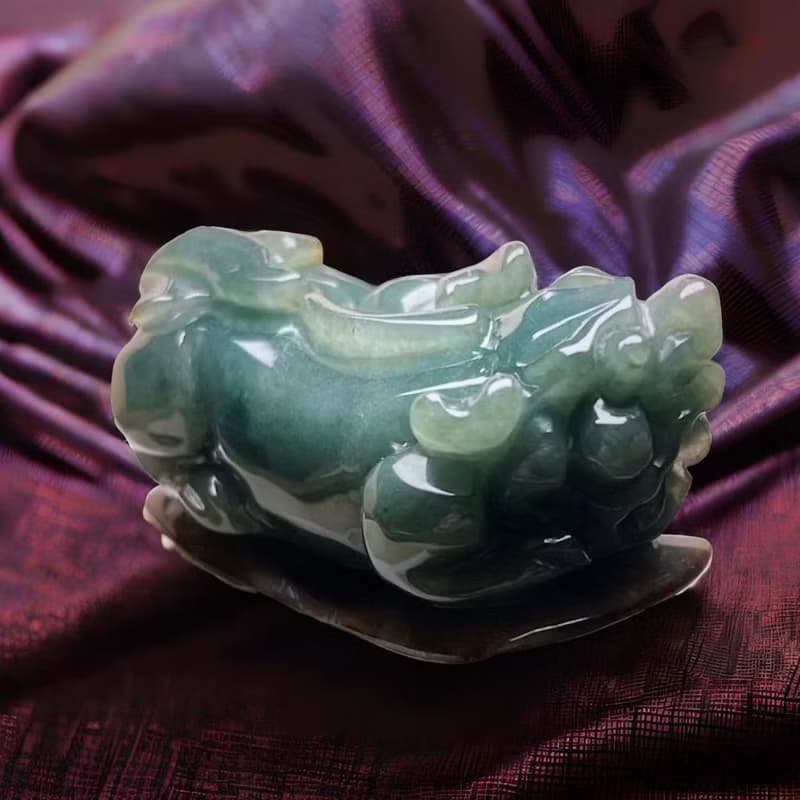 【招財神獸】雙色翡翠貔貅 | 天然緬甸玉A貨翡翠 | 送禮