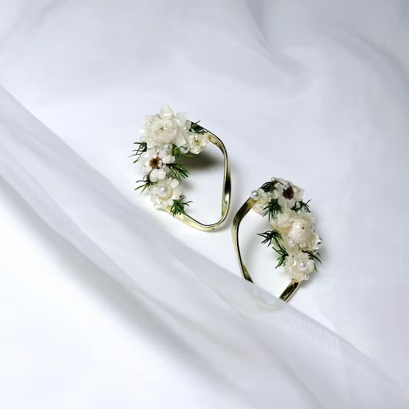 艸韻 • 押花手工耳環