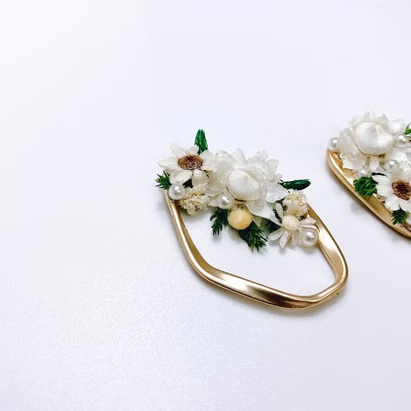 艸韻 • 押花手工耳環