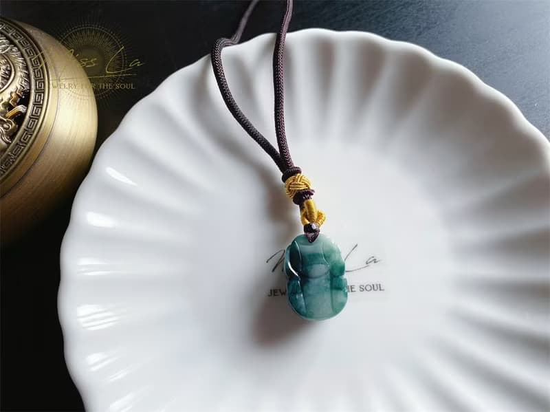天然緬甸玉 翡翠 招財 貔貅 護主 玉墜 項鍊 禮物 長輩禮