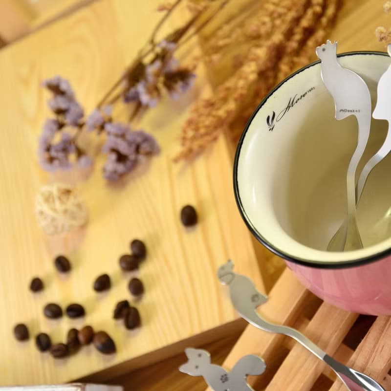 Desk+1 貓攪攪拌匙 (2入)