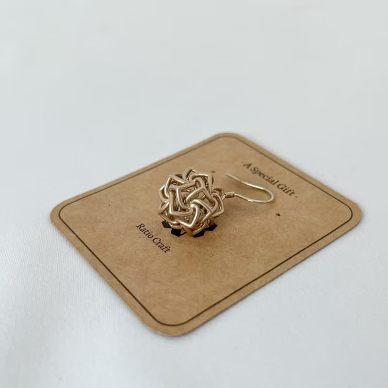 【D35b】幾何耳飾 鏤空圓管 玫瑰 樹脂 金屬色系