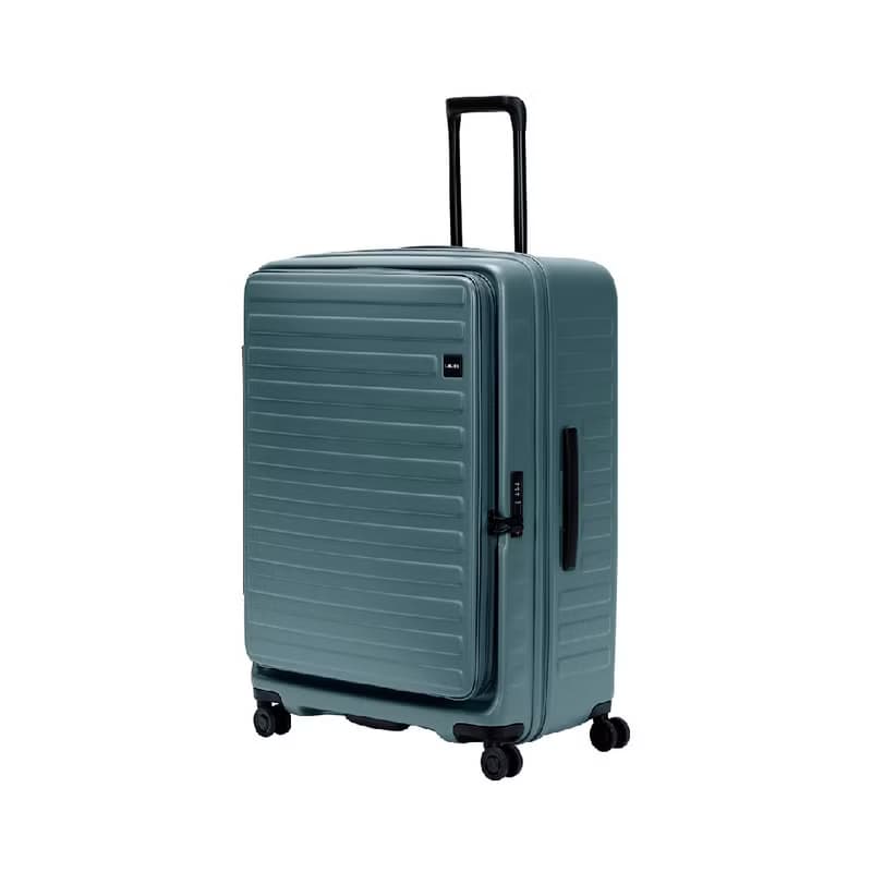 【升級版】【LOJEL】CUBO 30吋 前開擴充 防盜拉鍊 擴充箱 岩石藍