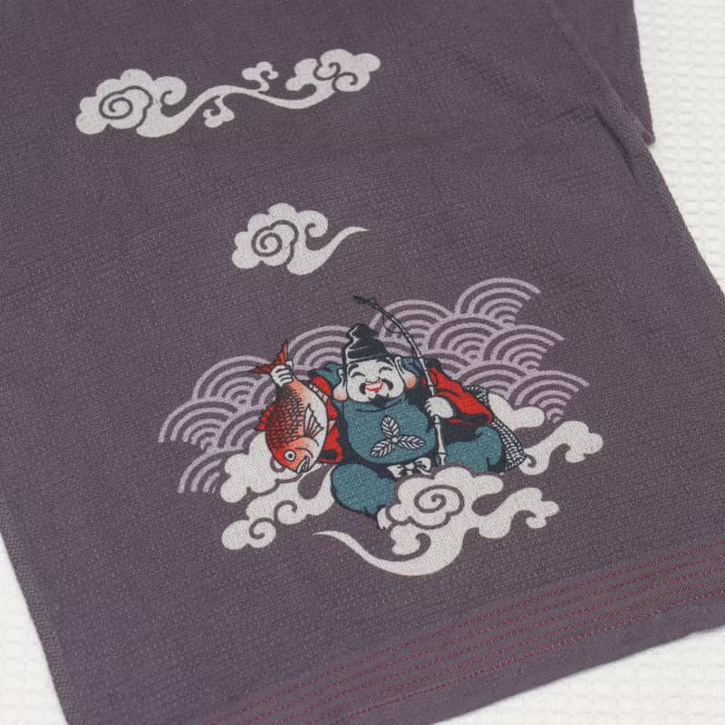 今治著色拔染毛巾-千客萬來(招財貓)/惠比壽