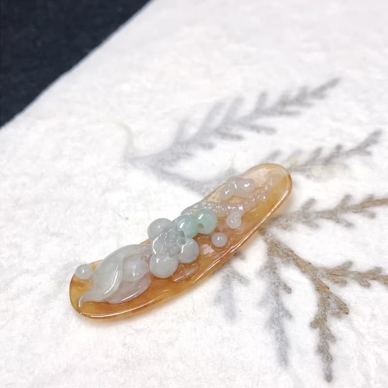 冰種翡翠蓮花 | 天然緬甸A貨翡翠 | 送禮