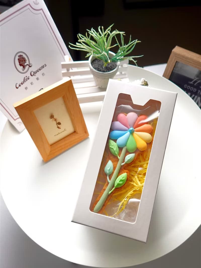 【母親節禮物】最特別的花/玫瑰花/村上隆風格花/糖霜餅乾