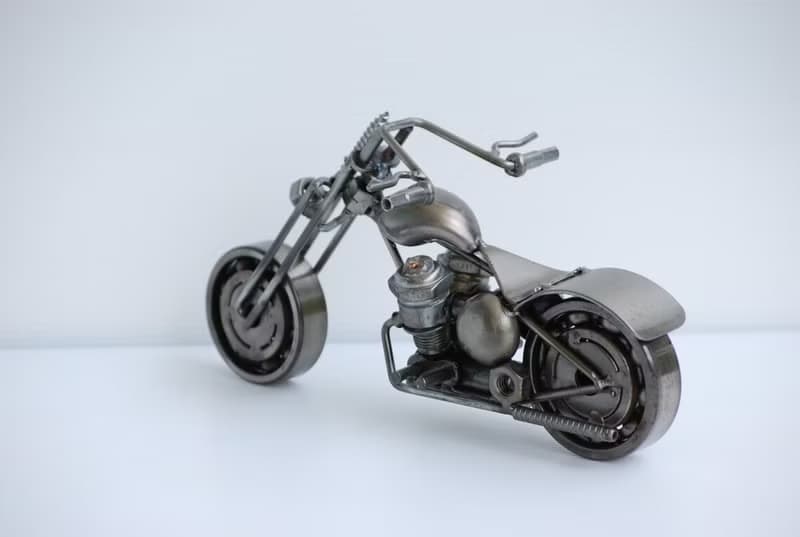 One-Of-A-Kind Christmas Gift Idea, Chopper (E) Motorcycle Welding sculptures
