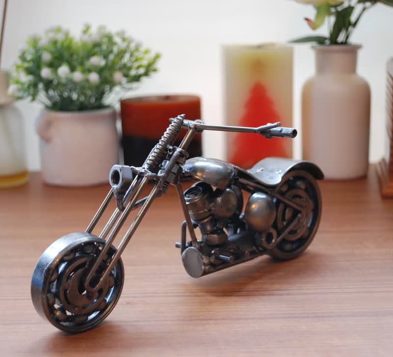 One-Of-A-Kind Christmas Gift Idea, Chopper (E) Motorcycle Welding sculptures