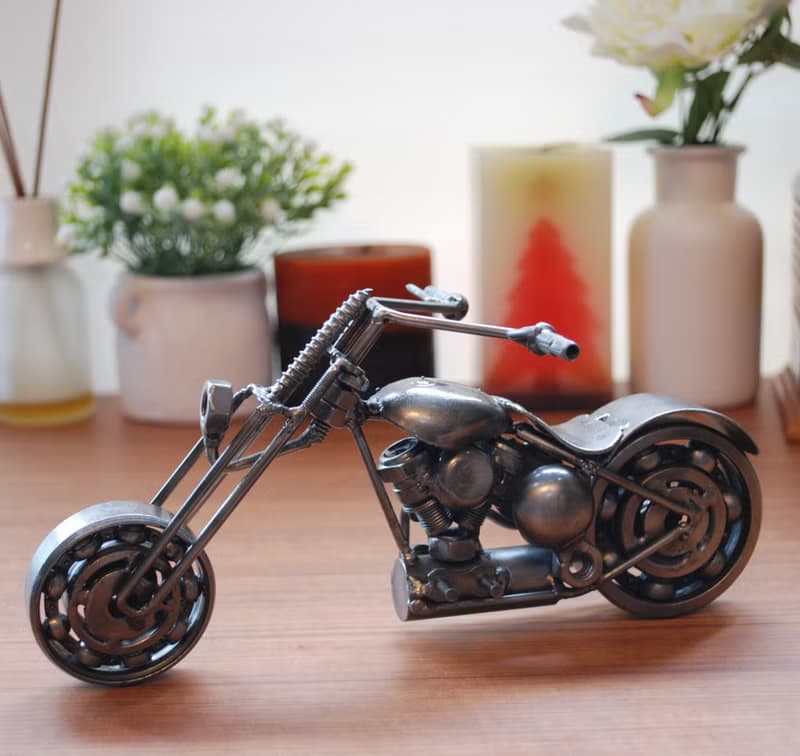 One-Of-A-Kind Christmas Gift Idea, Chopper (E) Motorcycle Welding sculptures