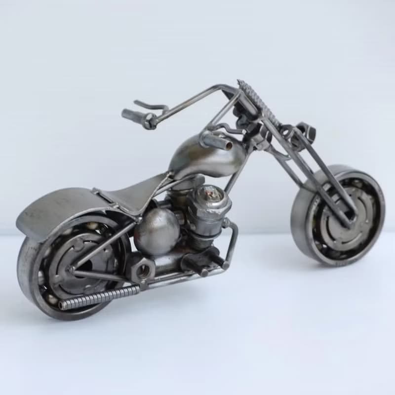 One-Of-A-Kind Christmas Gift Idea, Chopper (E) Motorcycle Welding sculptures