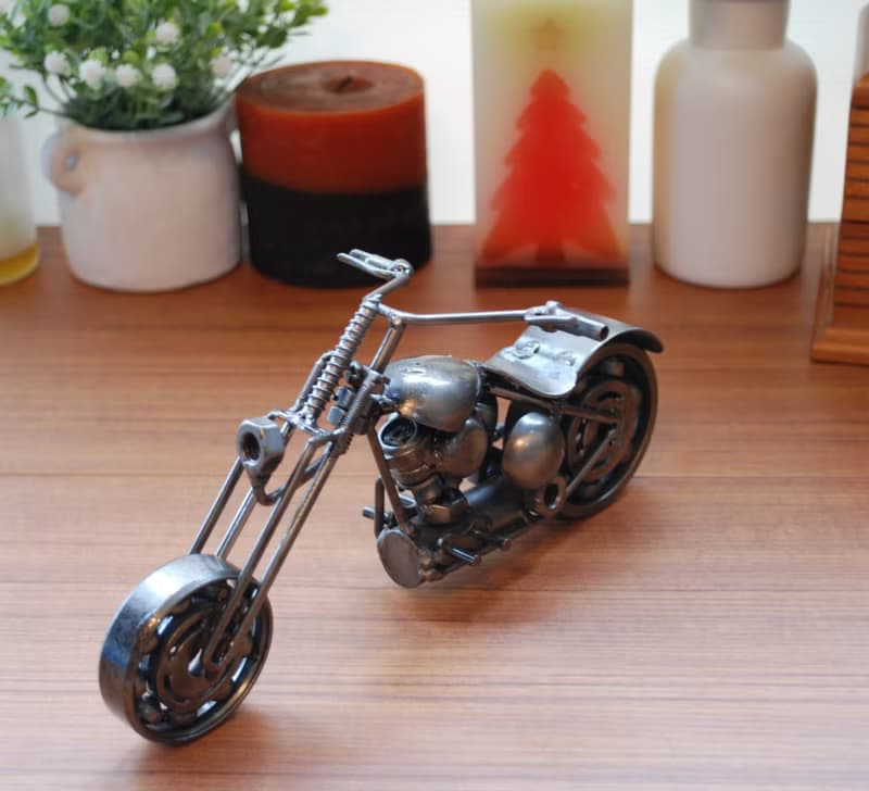 One-Of-A-Kind Christmas Gift Idea, Chopper (E) Motorcycle Welding sculptures