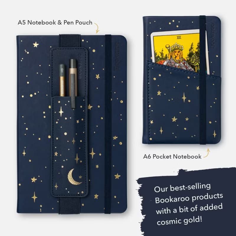 Bookaroo星空系列 月亮與星星/筆記本/閱讀燈*英國進口 台灣出貨*